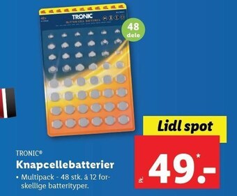 Lidl Knapcellebatterier tilbud