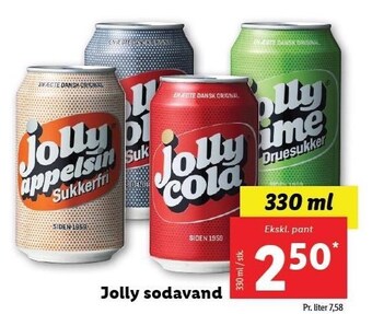 Lidl Jolly sodavand tilbud