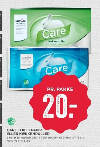 MENY Care toiletpapir eller køkkenruller tilbud