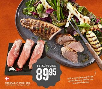MENY Mørbrad af dansk gris tilbud