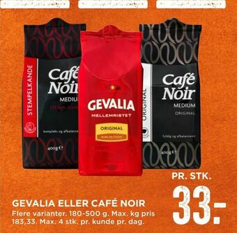 MENY Gevalia eller café noir tilbud