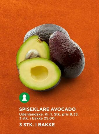 MENY Spiseklare avocado tilbud