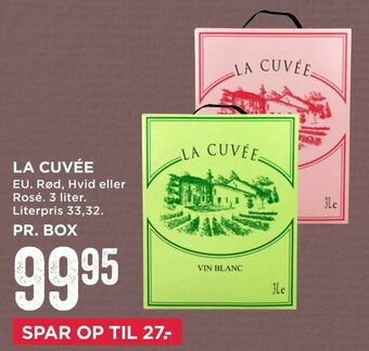 MENY La cuvée tilbud