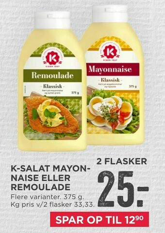 MENY K-salat mayon­naise eller remoulade tilbud