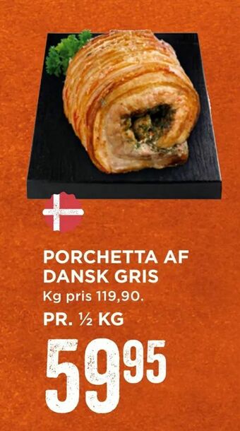 MENY Porchetta af dansk gris tilbud