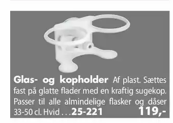 Biltema Glas- og kopholder tilbud