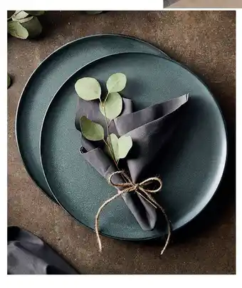 RAW tallerken, fås i Midnight Blue, Northern Green, Arctic White og Metallic Brown