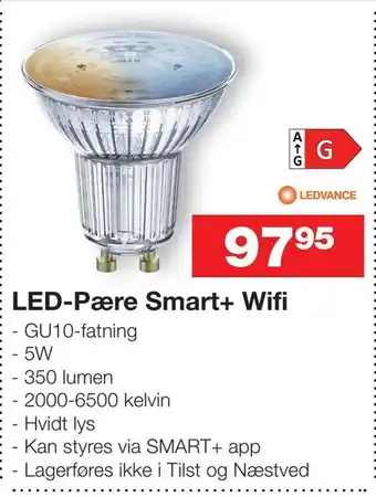 Bauhaus LED-Pære Smart+ Wifi tilbud