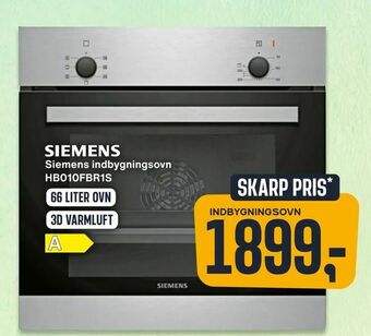 Siemens indbygningsovn HB010FBR1S
