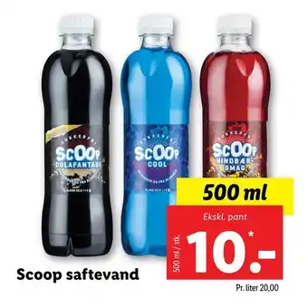 Scoop saftevand