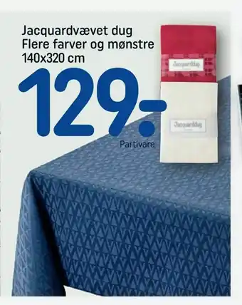 REMA 1000 Jacquardvævet dug Flere farver og mønstre 140x320 cm tilbud