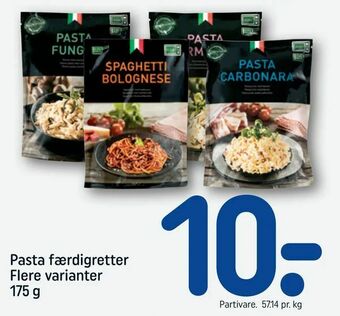Pasta færdigretter