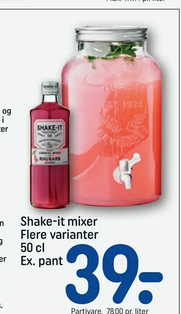 Shakeit mixer tilbud hos Rema 1000