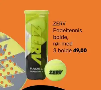 ZERV Padeltennis bolde, rør med 3 bolde
