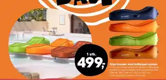 Kvickly Giga lounger med indbygget pumpe tilbud