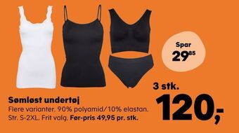 Kvickly Sømløst undertøj tilbud
