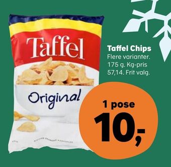 Kvickly Taffel Chips tilbud