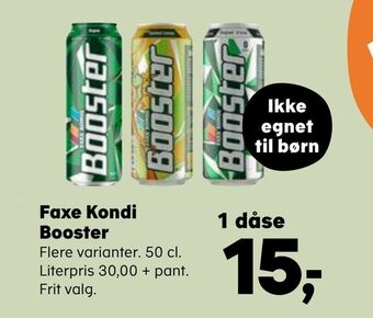 Kvickly Faxe Kondi Booster tilbud