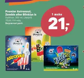 Kvickly Premier Astronaut, Zombis eller Blinklys is tilbud
