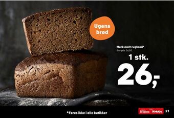 Kvickly Mørk malt rugbrød tilbud
