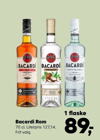 Kvickly Bacardi Rom tilbud