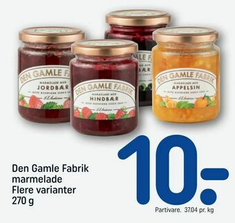 REMA 1000 Den Gamle Fabrik marmelade tilbud
