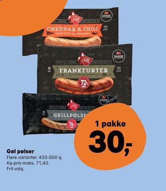 Kvickly Gøl pølser tilbud