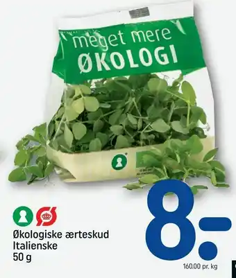 Økologiske ærteskud