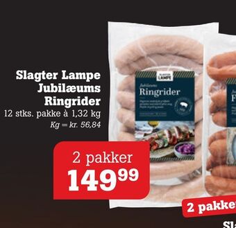Poetzsch Padborg Slagter Lampe Jubilæums Ringrider tilbud
