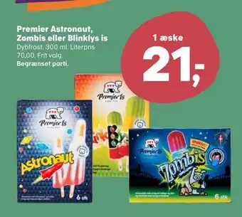 SuperBrugsen Premier Astronaut, Zombis eller Blinklys is tilbud