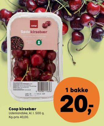 SuperBrugsen Coop kirsebær tilbud