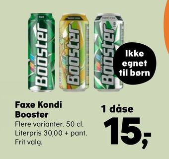 SuperBrugsen Faxe Kondi Booster tilbud