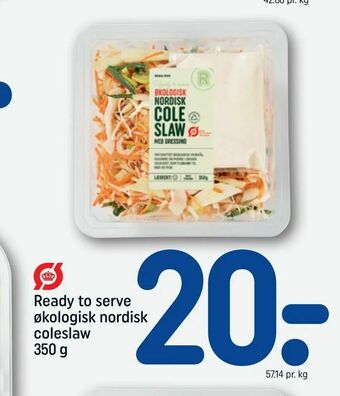 Ready to serve økologisk nordisk coleslaw