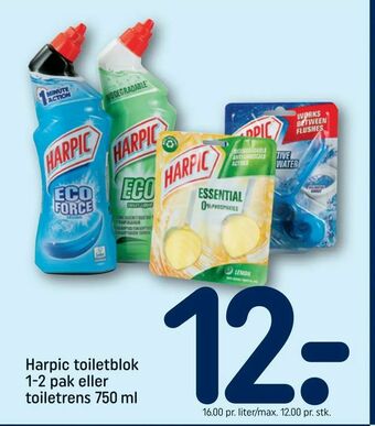 REMA 1000 Harpic toiletblok 1-2 pak eller toiletrens 750 ml tilbud