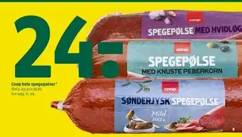 Coop 365 Coop spegepølse hvidløg tilbud