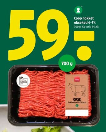 Coop 365 Coop hakket oksekød tilbud