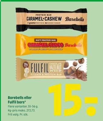 Coop 365 Barebells energibar tilbud