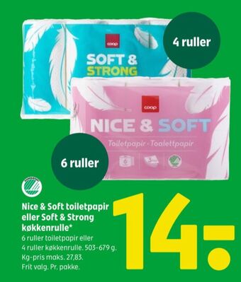 Coop 365 Nice & soft toiletpapir tilbud