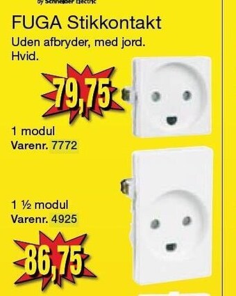 Harald Nyborg FUGA stikkontakt tilbud