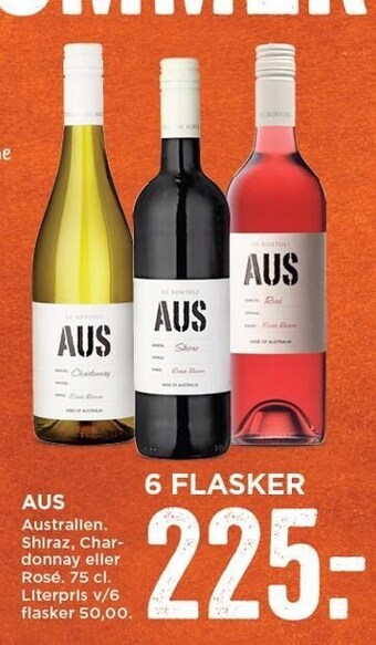 MENY AUS 6 flasker tilbud