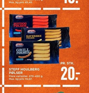 MENY Steff Houlberg pølser tilbud