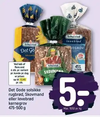 REMA 1000 Rugbrød tilbud