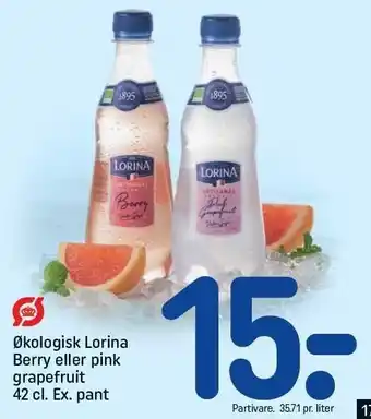 Økologisk Lorina Berry el. pink grapefruit