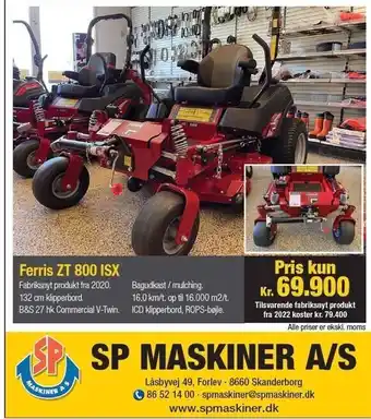 Fritidsmarkedet Ferris ZT 800 ISX tilbud