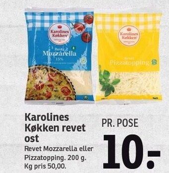 SPAR Karolines Køkken revet ost tilbud