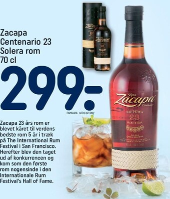 REMA 1000 Zacapa centenario 23 solera rom tilbud
