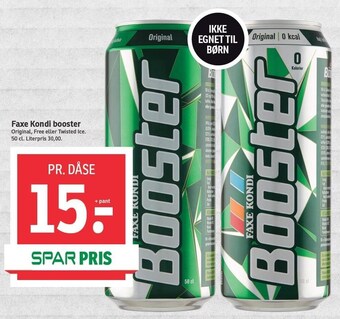 SPAR Faxe Kondi booster tilbud