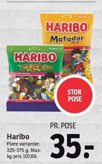 SPAR Haribo tilbud