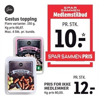 Gestus topping