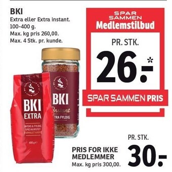 SPAR BKI tilbud